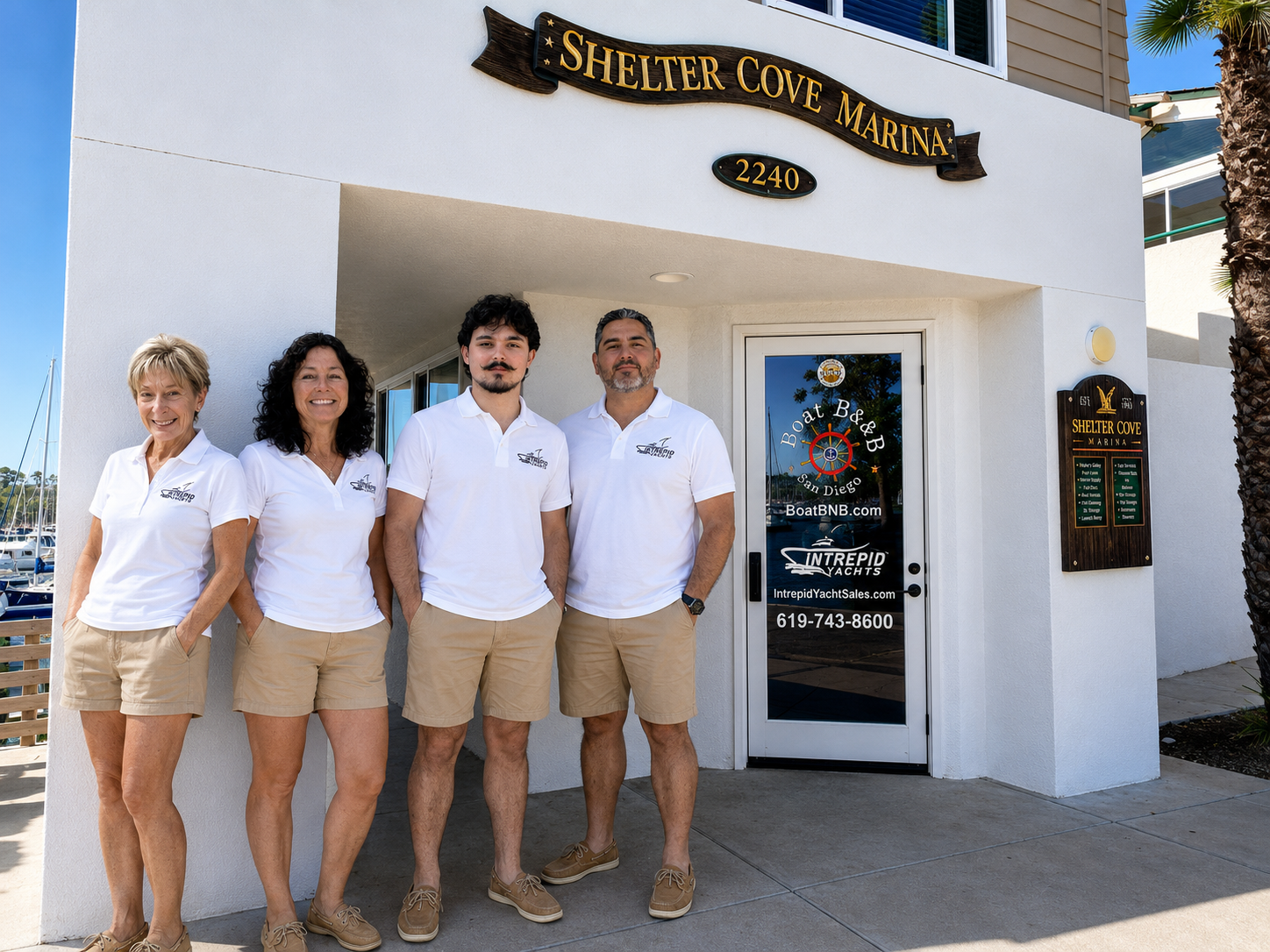 Intrepid Yacht Sales Team - Karen, Shaun, Ryan and Jesse